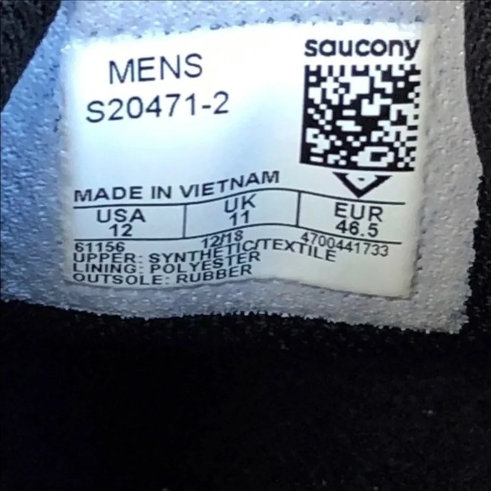 Saucony Cohesion 12 ‎ Shoes Mens Size 12 Gray Lace Up Sneaker’s